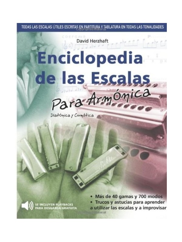 Enciclopedia de las Escalas para Armonica Harmonica School Aprendizaje $19.90