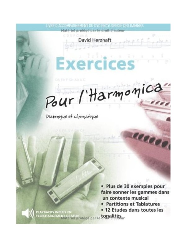 Exercices pour l'Harmonica Harmonica School Mundharmonikas Lernen $14.90