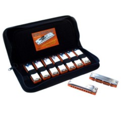 Blues harmonica set - SESSION STEEL 9 Seydel SEYDEL ARMONICAS $529.90