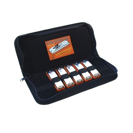 Blues harmonica set SESSION STEEL with softcase