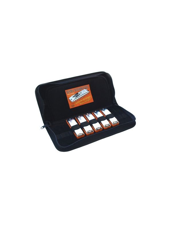 Blues harmonica set SESSION STEEL with softcase SEYDEL ARMONICAS $294.90