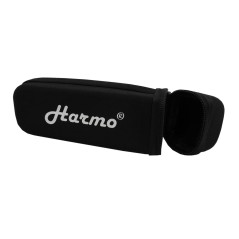 Harmonica case for 12 hole chromatic harmonica by Harmo – black zip pouch HARMO $24.90