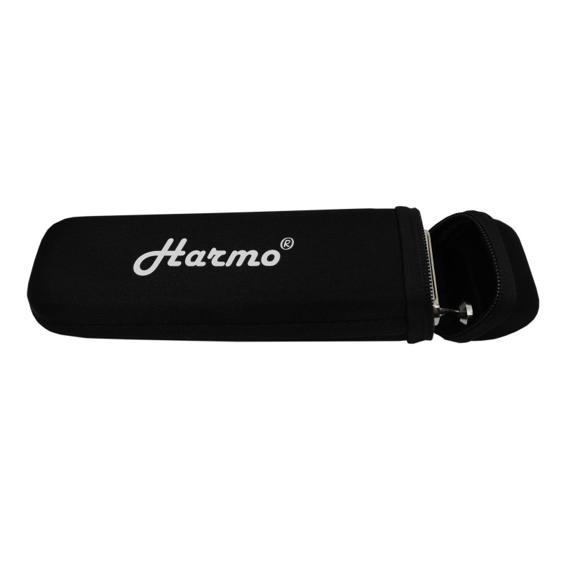 Harmonica case for 16 hole chromatic harmonica by Harmo – black zip pouch HARMO $29.90