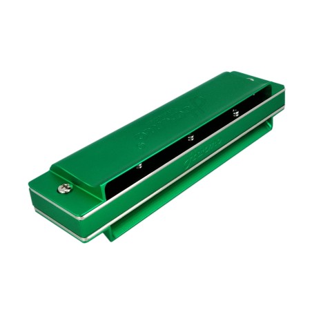 Custom Harmonica Green Aluminum - Key of C