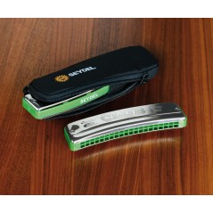 Seydel Club Steel octave 10 hole harmonica with pouch