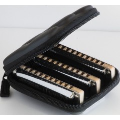 Suzuki Manji set of 3 harmonicas key of C, G and A