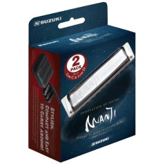 Suzuki Manji Low set of 2 harmonicas key of Low C and Low D