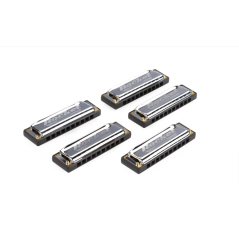 Hohner Rocket harmonica set of 5, propack with case