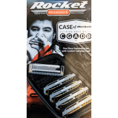 Hohner Rocket Pro Pack 5-piece Harmonica Set with Case - Keys of C, G, A, D, B Flat