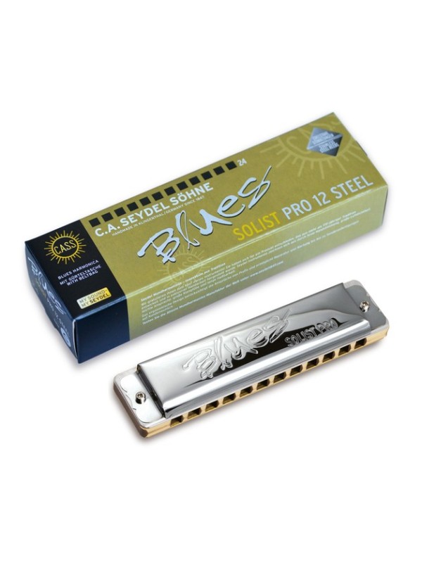 Seydel Solist pro 12 steel: 12 hole harmonica with stainless steel reeds solo tuning