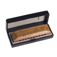 Suzuki pure Harp koa wood 10 hole diatonic harmonica