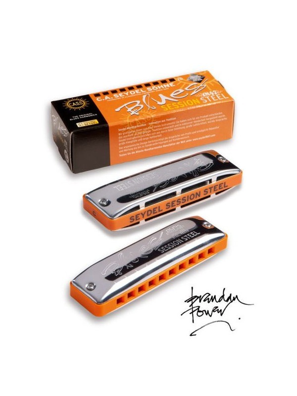Powerdraw harmonica - Seydel Session Steel special tuned harmonica Brendan Power, in stock free shipping!