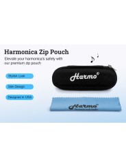 diatonic harmonica pouch with zipper
