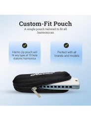 sturdy harmonica zip pouch