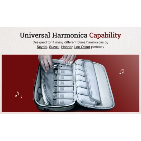 Harmo Pro Case for 14 harmonicas