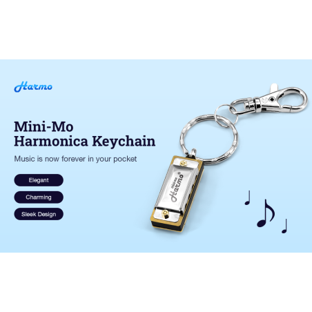 Mini harmonica - Harmo 4 hole harmonica key chain