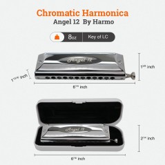 Harmo Angel 12 - Chromatic Harmonica in stock
