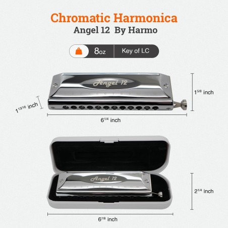 Harmo Angel 12 - Chromatic Harmonica