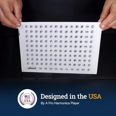 Harmo Harmonica 2D Key Label stickers 137