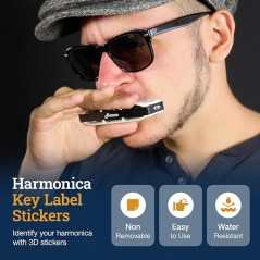 stickers for harmonica and accessories in stock