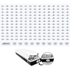 Harmonica 3D stickers - 3M high quality - 191 music key labels