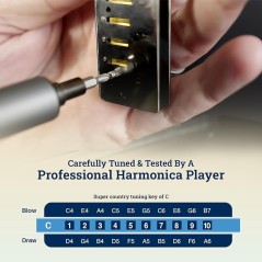 diatonic Harmo polar country harmonica in stock designed in the us
