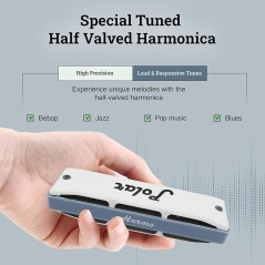 HARMO Harmo Polar Half valved harmonica Harmo diatonic harmonicas  $49.99 in stock