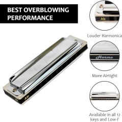 Torpedo harmo diatonic had-finished harmonica for over blows assembled in the us