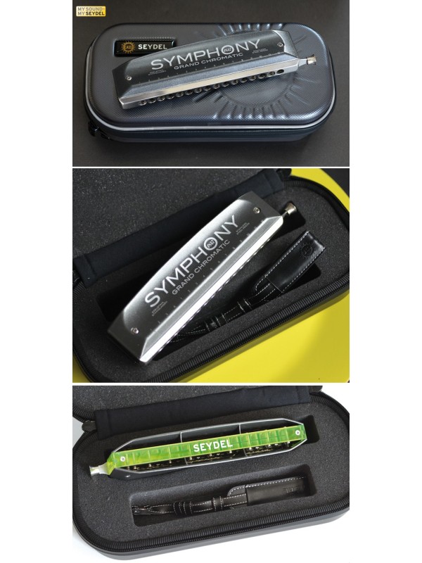 Seydel Symphony 64 Acrylic – 16-Hole Chromatic Harmonica