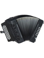 Hohner Compadre G/C/F 3-Row Diatonic Accordion - Black