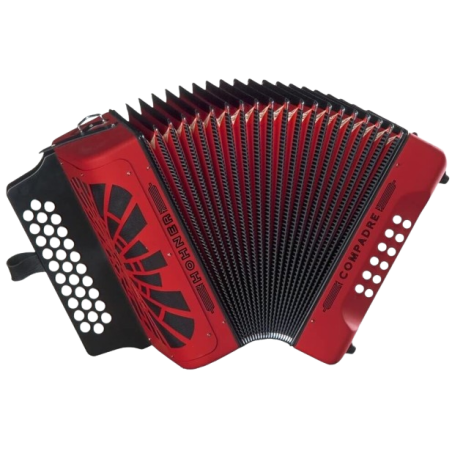 Hohner Compadre GCF Accordion with Gig Bag - RED