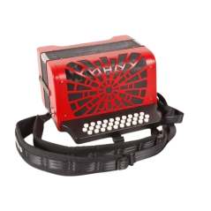 Hohner Compadre GCF Accordion with Gig Bag - RED