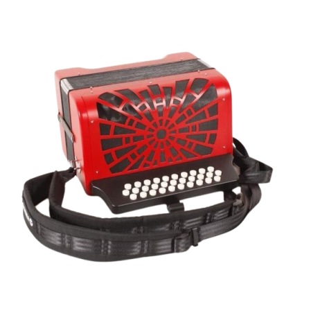 Hohner Compadre GCF Accordion with Gig Bag - RED