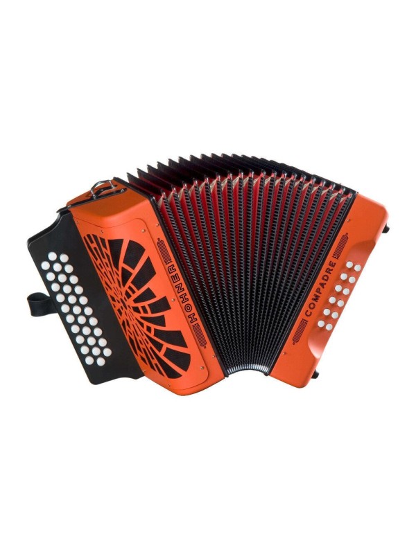 Hohner Compadre GCF Accordion with Gig Bag - ORANGE