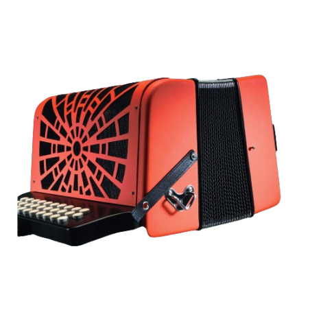 Hohner Compadre GCF Orange Accordion with Gig Bag