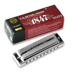 Seydel 1847 Silver set of 12 harmonicas with a softcase