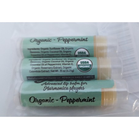 Organic Lip balm 3 pack for harmonica players