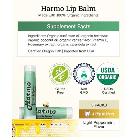 Organic Lip balm 3 pack