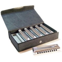 Suzuki Promaster box Harmonica Set (C, G, A, D, F, Bb)