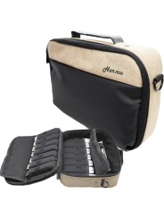 Harmo pro harmonica case fits 14 diatonic harmonicas, mic and cable, lightweight - Free shipping