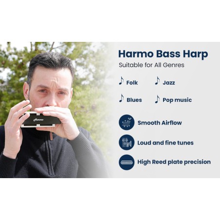 Harmo Bass Harp Harmonica