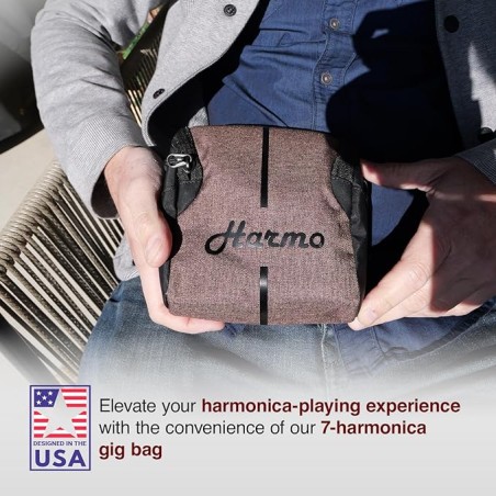 Harmo Polar pro pack set of 5 harmonica with gig bag and keychain harmonica