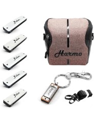 Harmo Polar pro pack set of 5 harmonica with gig bag and keychain harmonica Free shipping in stock