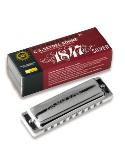 Seydel Blues Harmonica Set - 1847 SILVER Set of 5 with case