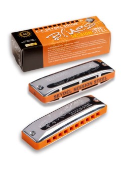 Blues harmonica set SESSION STEEL with softcase