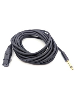 Harmo XLR F to 1/4" Jack long 16ft cable for harmonica microphone