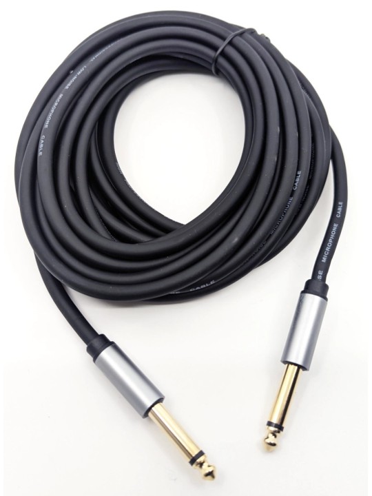 HARMO Jack 1/4"to Jack 1/4" guitar - keyboard cable low noise 19ft