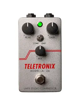 Universal Audio UAFX LA-2A Studio Compressor Effects Pedal Silver