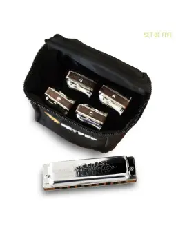 Seydel Blues Harmonica Set - 1847 CLASSIC EASY THIRD (Set of 5)