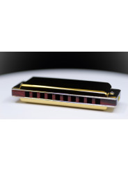 Harmo Rover 2026 Blues Harmonica Rosewood body- Brass Covers & Ergonomic Grip – 20 Keys - Free shipping
